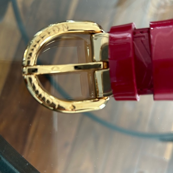 Louis Vuitton Monogram Vernis Red Patent Leather Belt. Excellent condition. - Picture 3 of 5